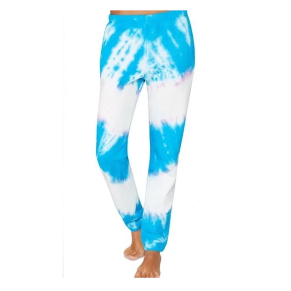 SPIRITUAL GANGSTER Laguna Tie Dye Sweatpants Blue Size Large NWT